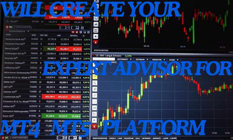 I will create expert advisor for mt4 mt5 platform