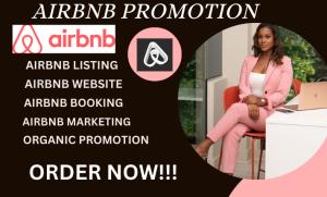 I will do Airbnb promotion, Airbnb listing, VRBO, Airbnb booking
