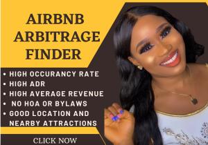 I will be your Airbnb arbitrage finder for short term rentals