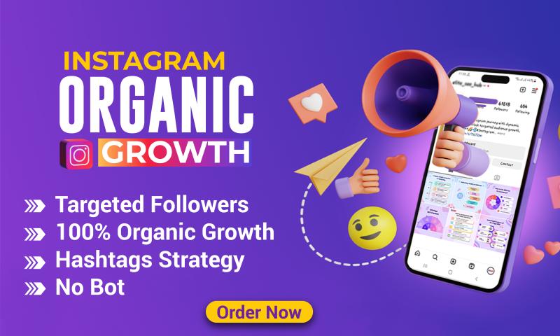 I will do fast instagram promotion for organic instagram growth and engagement