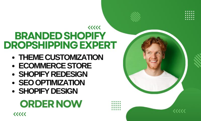 I will design a well optimized dropshipping Shopify ecommerce store