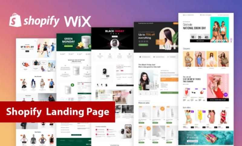 I will create stunning Shopify landing page or Shopify store or sales funnel