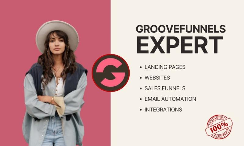 I will do GrooveFunnels Landing Page, Groove Funnel, GrooveFunnels, Groove Pages Groove