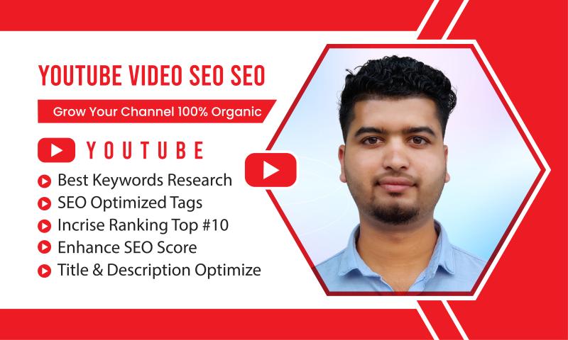 I will be a professional youtube SEO expert and channel growth manager for video top