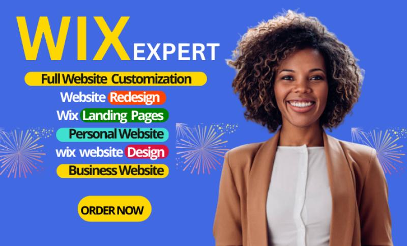 I will design Wix website: redesign, design, or redesign Wix site