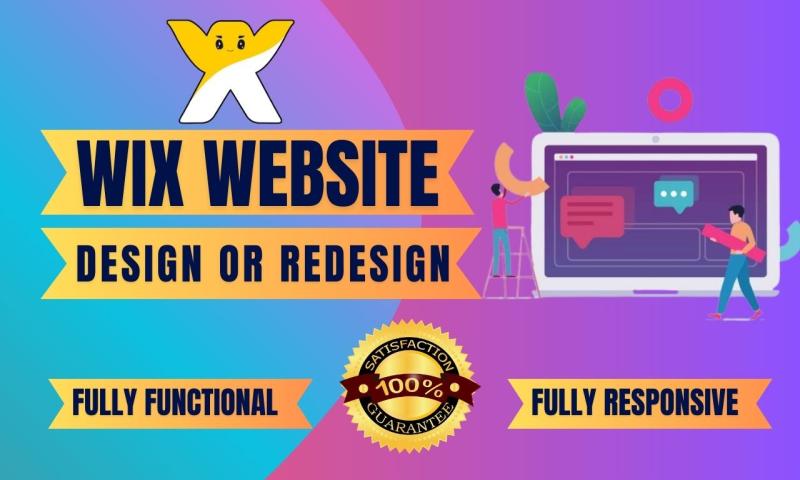 I will design/ redesign Wix website, Wix eCommerce or Wix landing page