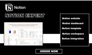 I will build stunning Notion template, advanced Notion workspace, Notion solutions