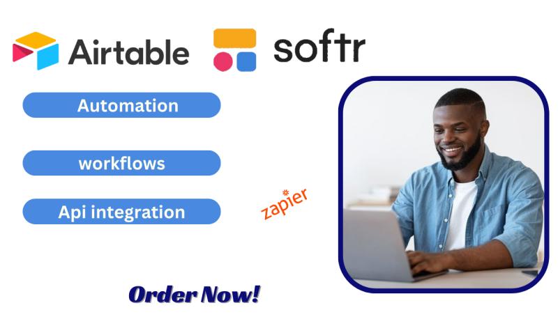 I will setup airtable, database,softr webapp , airtable automation