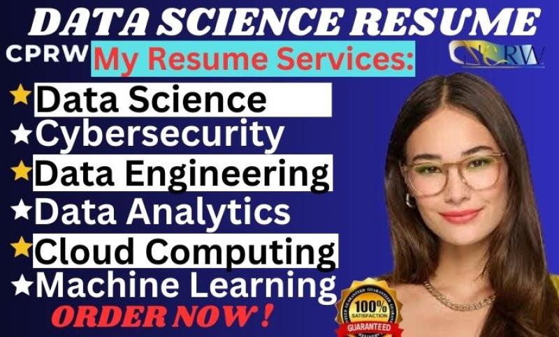 I will write data science resume, cybersecurity, analytics, engineering resume in 24hrs