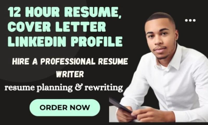 I will write and design a professional resume for you with LinkedIn optimization
