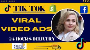 Iwill create viral tik tok video ads, tik tok ads, tiktok dropshipping video ads