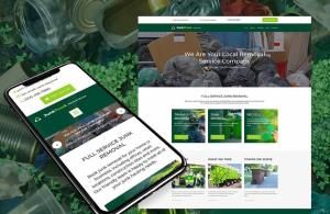 I will design junk removal website, junk hauling dumpster, and handyman website