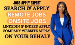 I will search and apply for remote jobs, onsite job using reverse recruit