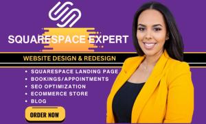 I will Squarespace Website Design, Squarespace Website Redesign, Squarespace Design