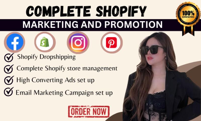 I will do Shopify marketing, sales funnel boost, Shopify sales, and Shopify store marketing