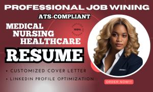 I will write professional ATS resume and CRM healthcare, medical, biotech, nursing CV