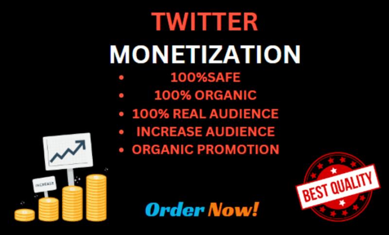 I will do twitter monetization to boost impression, views, follower
