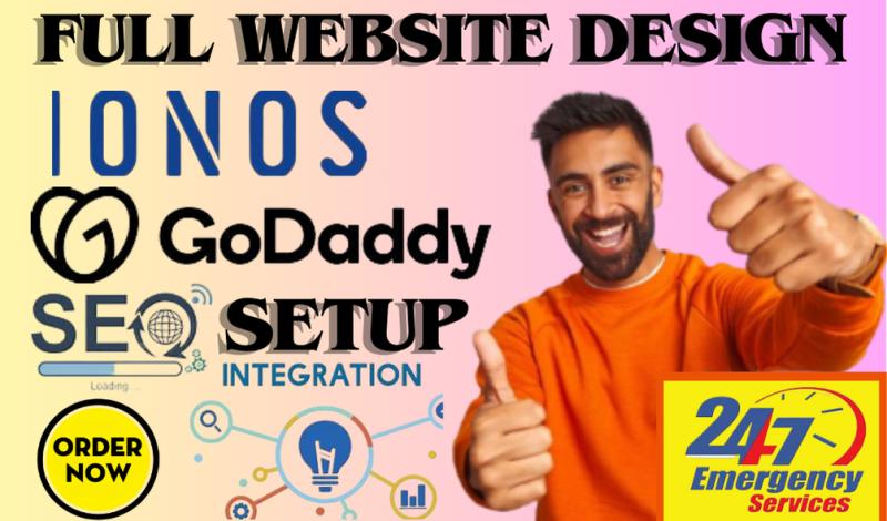 I will design Ionos and GoDaddy websites, redesign Ionos and GoDaddy websites