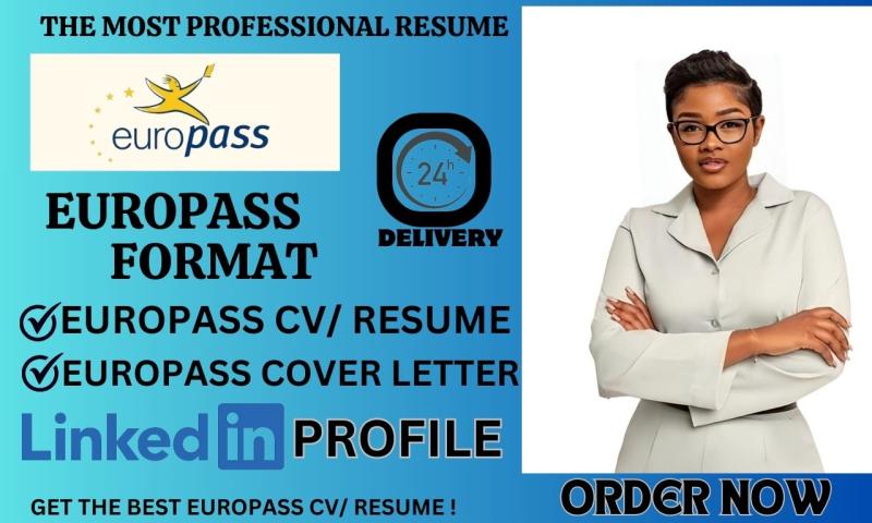 I will create or edit resume, europass resume, cover letter, and curriculum vitae
