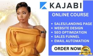 I will do kajabi website kajabi sales funnel kajabi online course or landing page