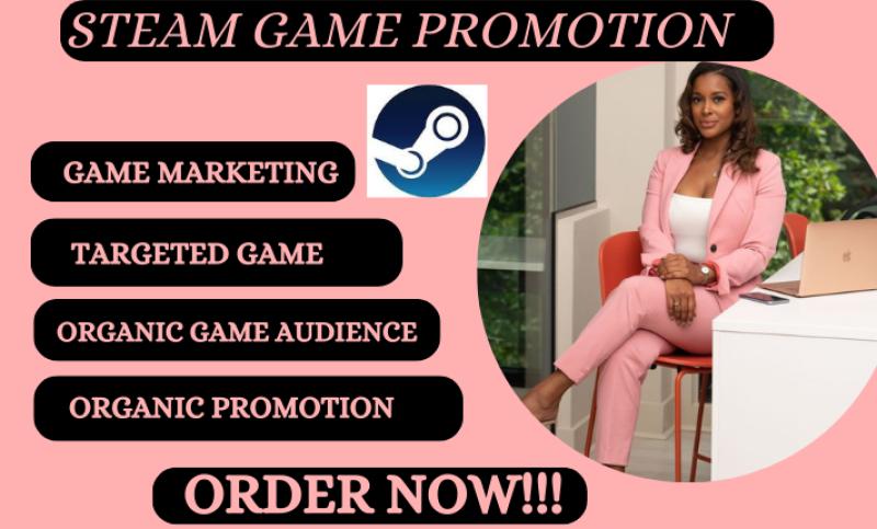 I will do Steam game promotion, Roblox game promotion, PC game