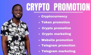 I will promote your crypto project to a massive audience of 600m crypto investors