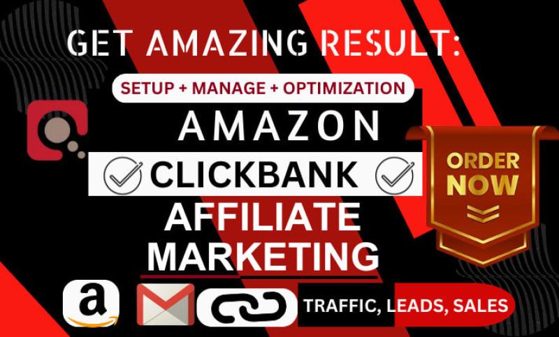 I will build ClickBank landing page: Amazon + ClickBank affiliate marketing website