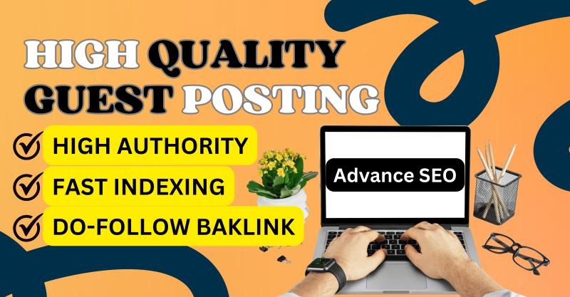 I will do 70 dofollow guest post backlinks high authority website