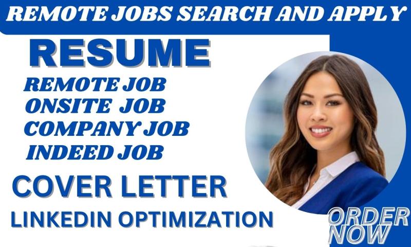 I will search and apply jobs, job search, job application, find jobs, remote jobs