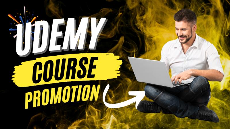 Professionally Promote Udemy Online Course, Marketing Udemy Course Promotion