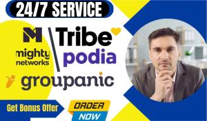 I will setup tribe mighty networks circle buddyboss zenler podia groupanic community