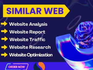 I will do advanced SimilarWeb report, SEMrush, Ahref, SEO