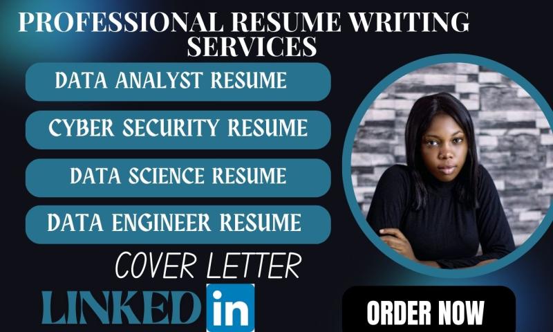 I will write ATS Cyber Security, Data Science, Data Engineer, Data Analyst, IT Resume