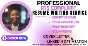 Craft a Scrum Master, Project Management, Agile, PMP Resume Writing and LinkedIn