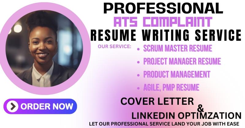 Craft a Scrum Master, Project Management, Agile, PMP Resume Writing and LinkedIn