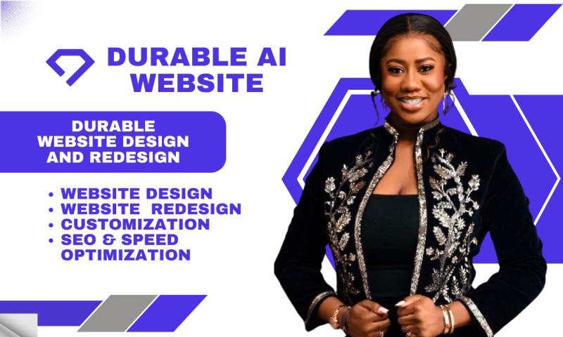 I will design durable AI website 10web ecommerce website durable AI website