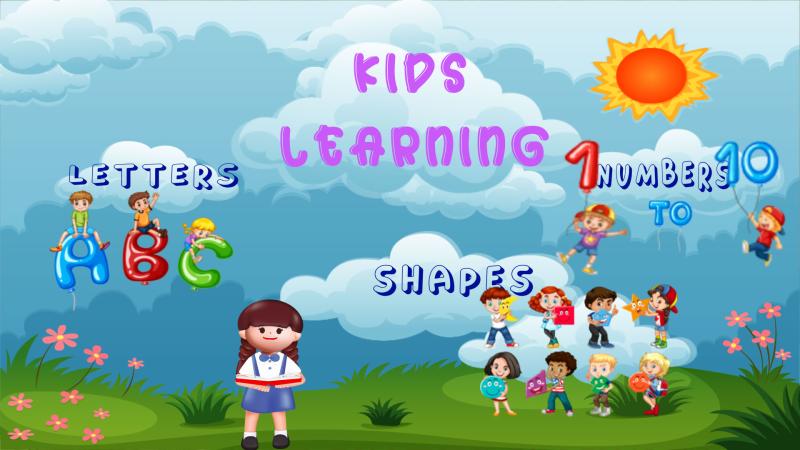 I will create 2D kids learning video