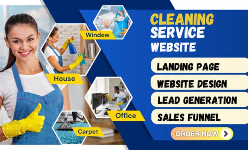 I will Pressure Washing Services for Website and Landing Page