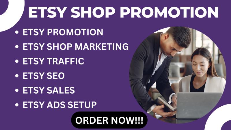 I will promote your Etsy shop, Etsy marketing, Etsy listing SEO to boost Etsy sales