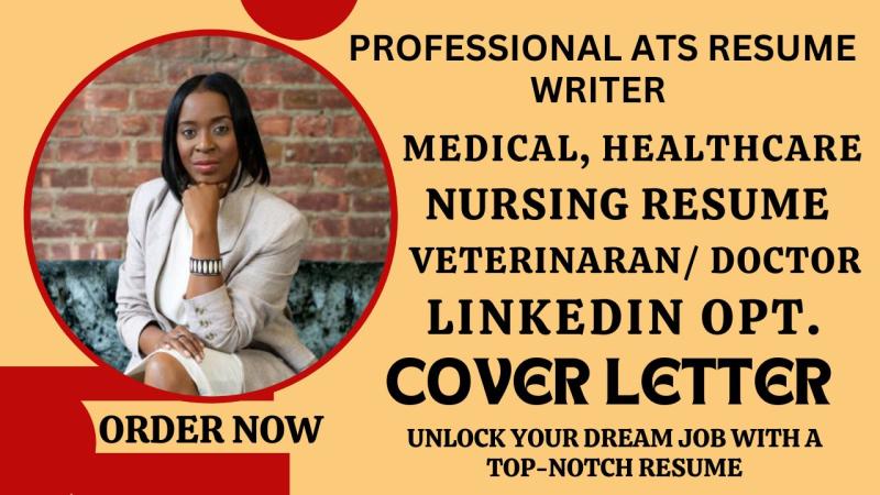 I will write standard healthcare resume, medical, doctor, nursing, pharmacy resume