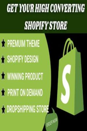 I will build a modern Shopify website design and ecommerce website