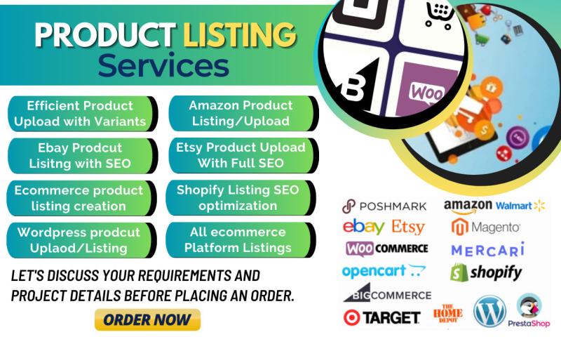 I Will Do Eye Catching Amazon Product Listing and Ecommerce Variation Products Upload