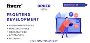 I will be your front end web developer, html css bootstrap