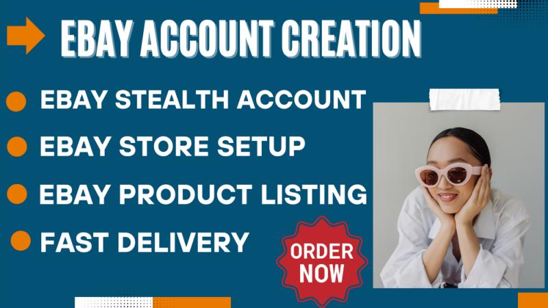 I will create stable eBay stealth account, eBay account creation