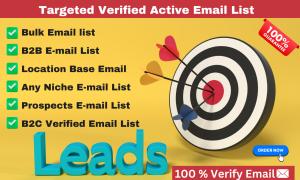 I will provide a Niche Targeted Active Verified Email List