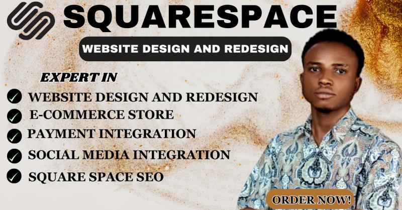 I will build professional squarespace website