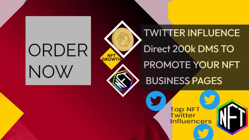 I Will Superfast Your NFT Twitter Influencer to 200 DMs to Promote Your NFT Page