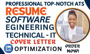 I will draft standard engineering, faang software engineer or technical resume