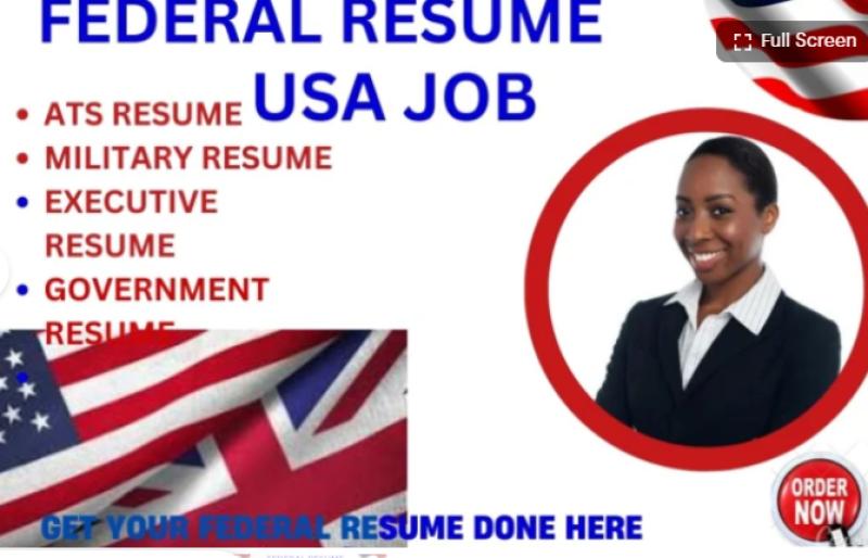 I will write federal resume, government, military, resume writing, linked optimization