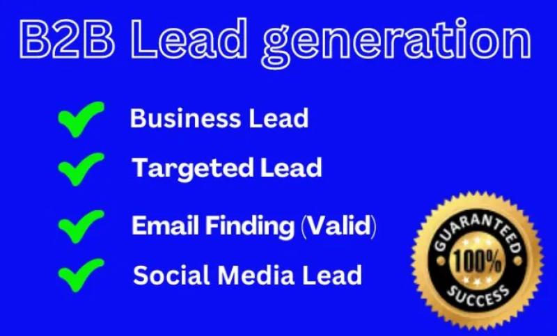 I will b2b lead generation, linkedin lead generation specialist